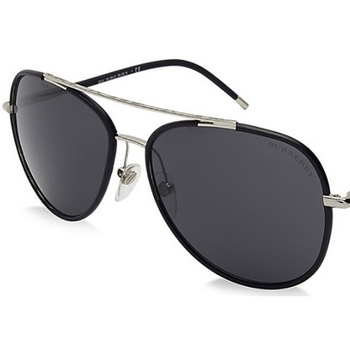 Burberry BE3078J Men's Sunglasses Silver / Matte Black
