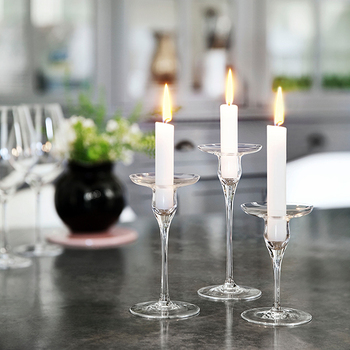 Holmegaard CABERNET Candle Holder Set 3pcs