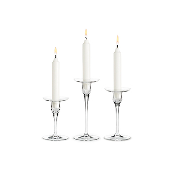 Holmegaard CABERNET Candle Holder Set 3pcs