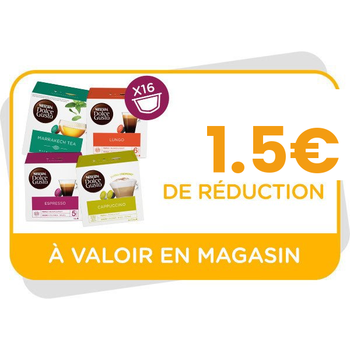Bon de réduction de 1.5€ à valoir en magasin
